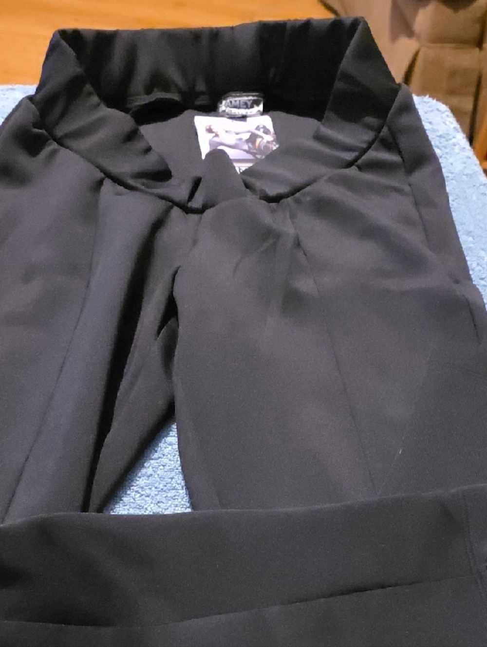 Tailored Black Women's Trousers with Knot Waist Detail